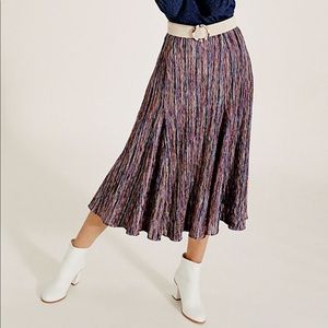 Anthropologie Midi Skirt Multicolor